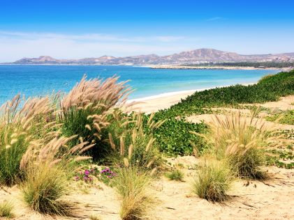 Coastline of the Sea of Cortez along Los Cabos, Mexico