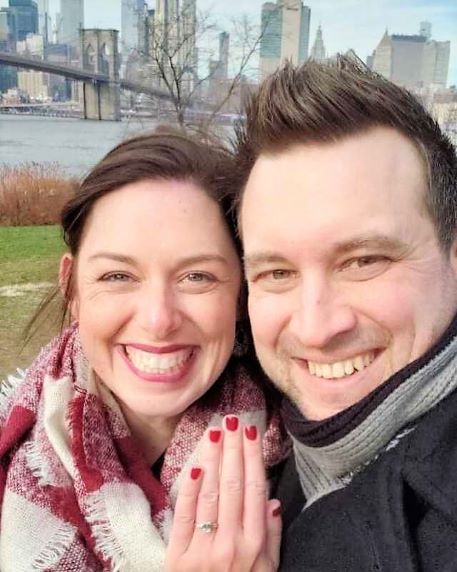 Hilton Grand Vacations Owners snapping selfie, DUMBO, New York, New York. 