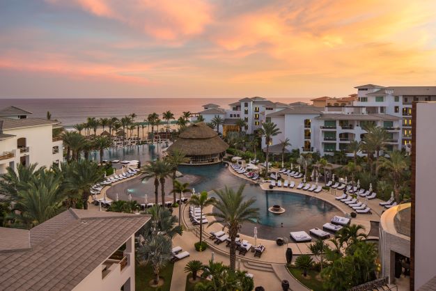 Beautiful Aerial Image, Cabo Azul Resort, Cabo San Lucas, Mexico. 