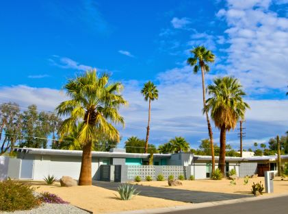 A midcentury modern home in Palm Springs, California