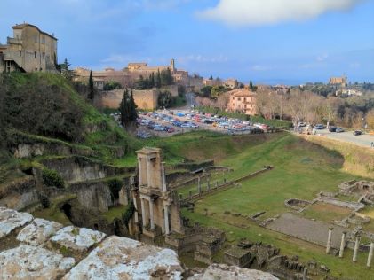 Roman ruins in Volterra, Italy