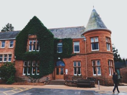 Brick Victorian manor at Craigendarroch Suites, a Hilton Grand Vacations Club in Scotland