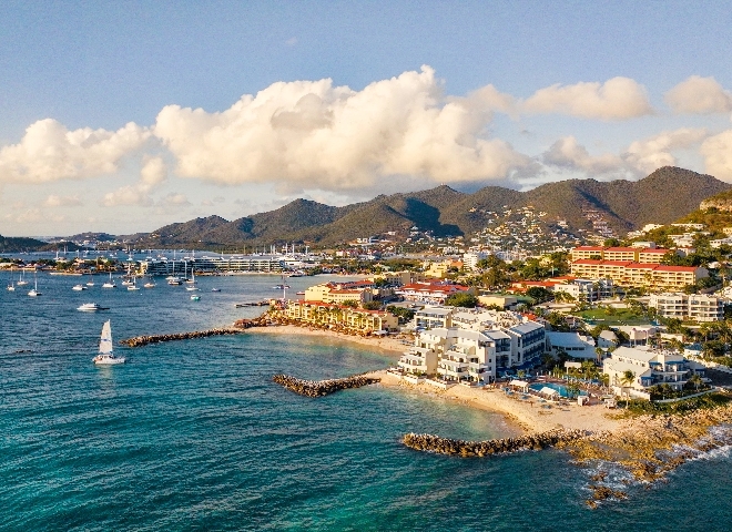 Sint Maarten coastline